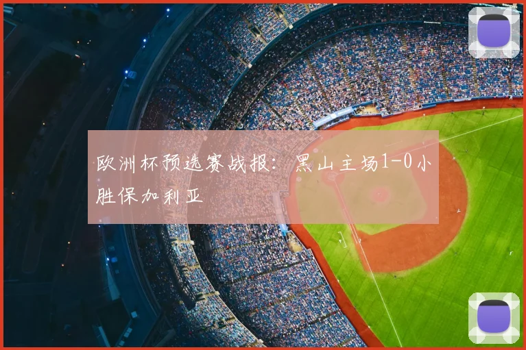 欧洲杯预选赛战报：黑山主场1-0小胜保加利亚